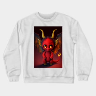 Cute Little Knitted Devil Doll Crewneck Sweatshirt